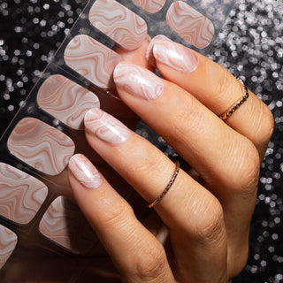 Savage Sand_Roze design gel nagel stickers_LAKKIE Gellak