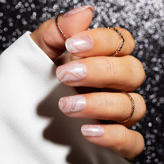 Savage Sand_Roze design gel nagel stickers_LAKKIE Gellak