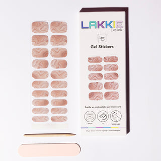 Savage Sand_Roze design gel nagel stickers_LAKKIE Gellak