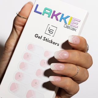 Sculpted French - Gel Nagel Stickers_LAKKIE Gellak_French Manicure