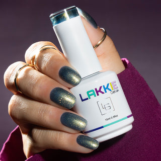 Seductive Chic_Groene gellak met gouden glitters_LAKKIE Gellak