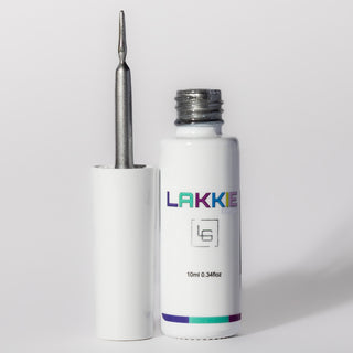 Silver liner_LAKKIE Gellak_zilveren chrome nailart liner