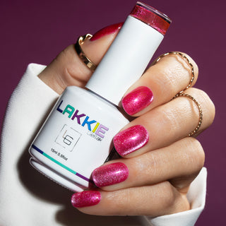 Vivid Valentine_Roze cat eye. gellak nagels_LAKKIE Gellak