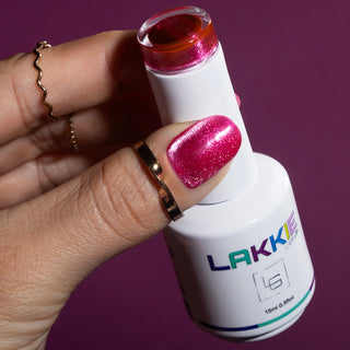 Vivid Valentine_Roze cat eye. gellak nagels_LAKKIE Gellak