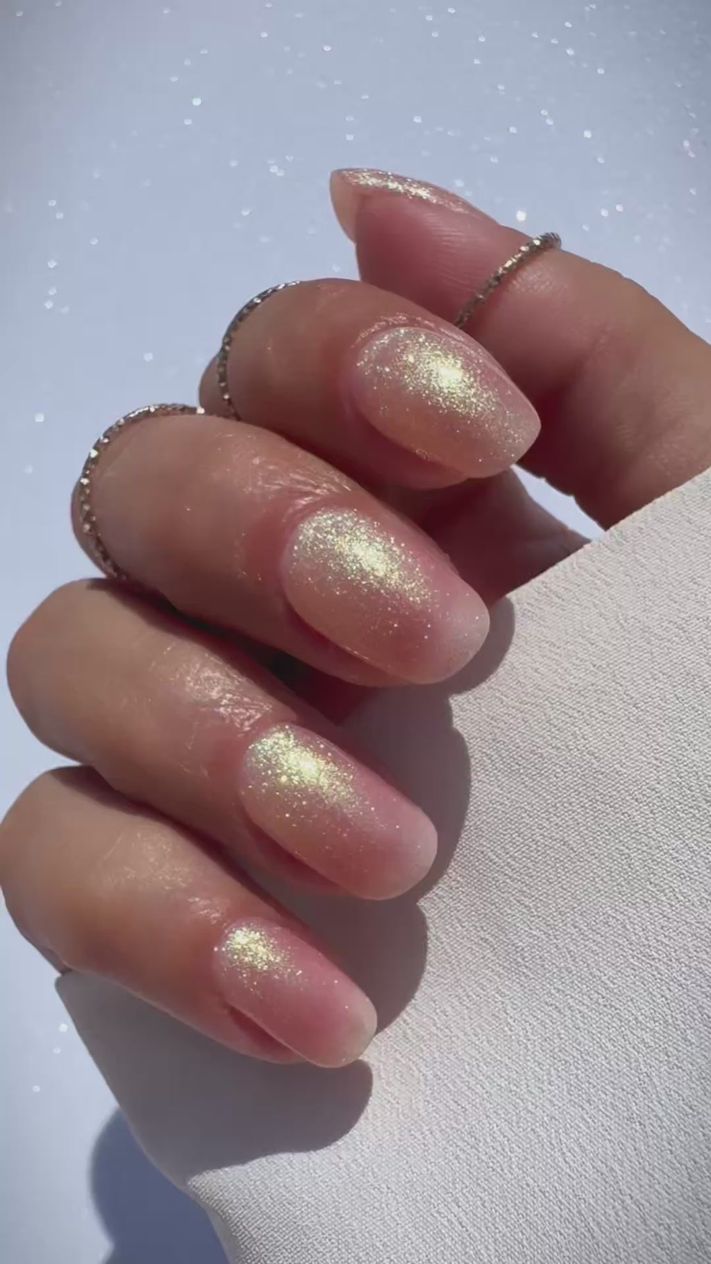 Golden Haze_gouden glitter gellak_LAKKIE Gellak