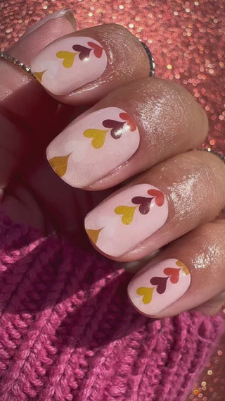 Leaf Your Hearts_gel nagel stickers met hartjes design_LAKKIE Gellak