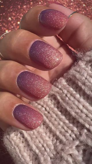 Spiced Ombre_Gelnagelstickers oranje paars_LAKKIE Gellak