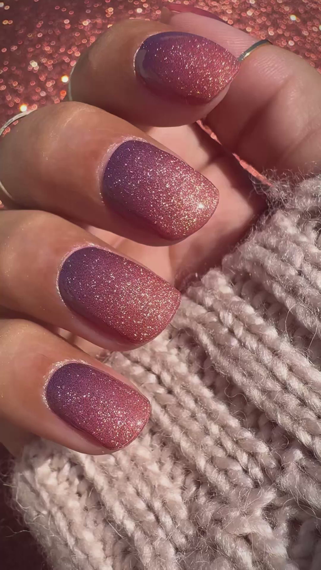 Spiced Ombre_Gelnagelstickers oranje paars_LAKKIE Gellak