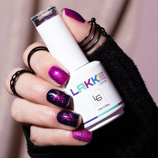 LAKKIE Divine Purple is een paarse kleur gellak met een shimmer