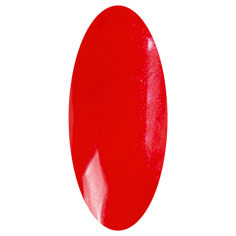 LAKKIE Señorita Red is een fel rode kleur gel nagellak met een hele subtiele shimmer.