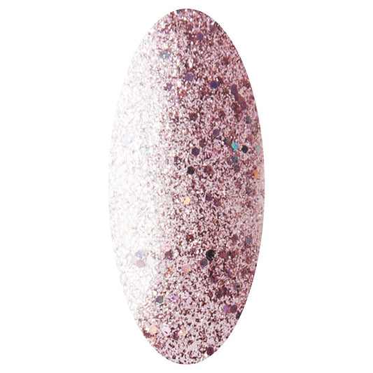 Bridal Glitters is een gellak dat bestaat uit subtiele zacht roze glitters. Het heeft een zacht roze kleur als basis, met daar doorheen zilveren en zacht roze glitters in verschillende vormen. 