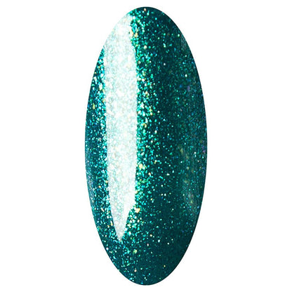 LAKKIE Sea Sparkle is een groen glitter gel nagellak. Deze gellak bestaat uit hele fijne groene glittertjes.