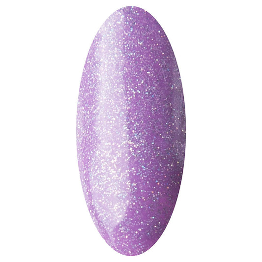 LAKKIE Sparkling Lilac heeft als basis kleur lila, met daar doorheen zilveren glitters.