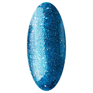 LAKKIE Frozen Diamonds is een blauwe glitter explosie. De gellak heeft als basis een blauwe kleur, met daar doorheen blauwe en zilveren glitters.