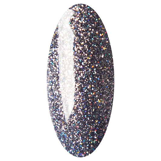 LAKKIE Shiny Steel is een donker grijze gel nagellak met glitters. De gellak bestaat uit verschillende kleuren fijne glittertjes.