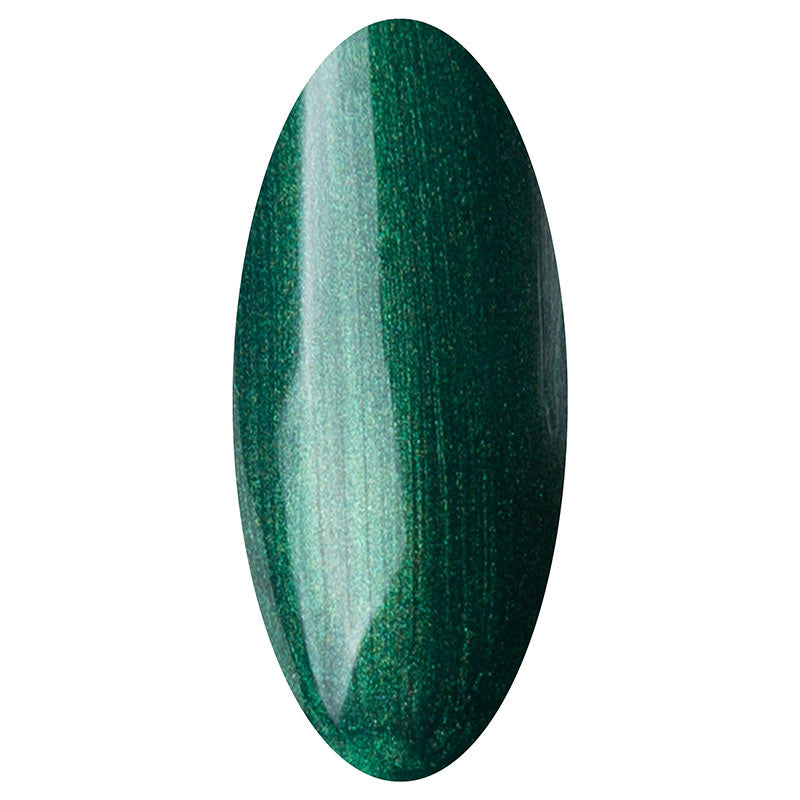 LAKKIE Jade Stone Green is een donker groene kleur gel nagellak, met hele fijne groene en gouden glitters.